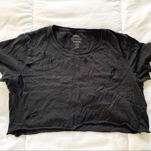 Distressed Crop Top